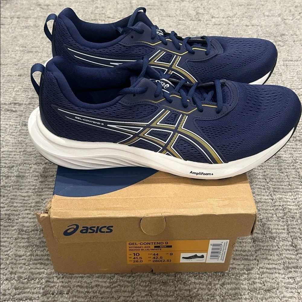 Asics Gel-Contend 9 Running Shoe indigo blue-white - Men's 10